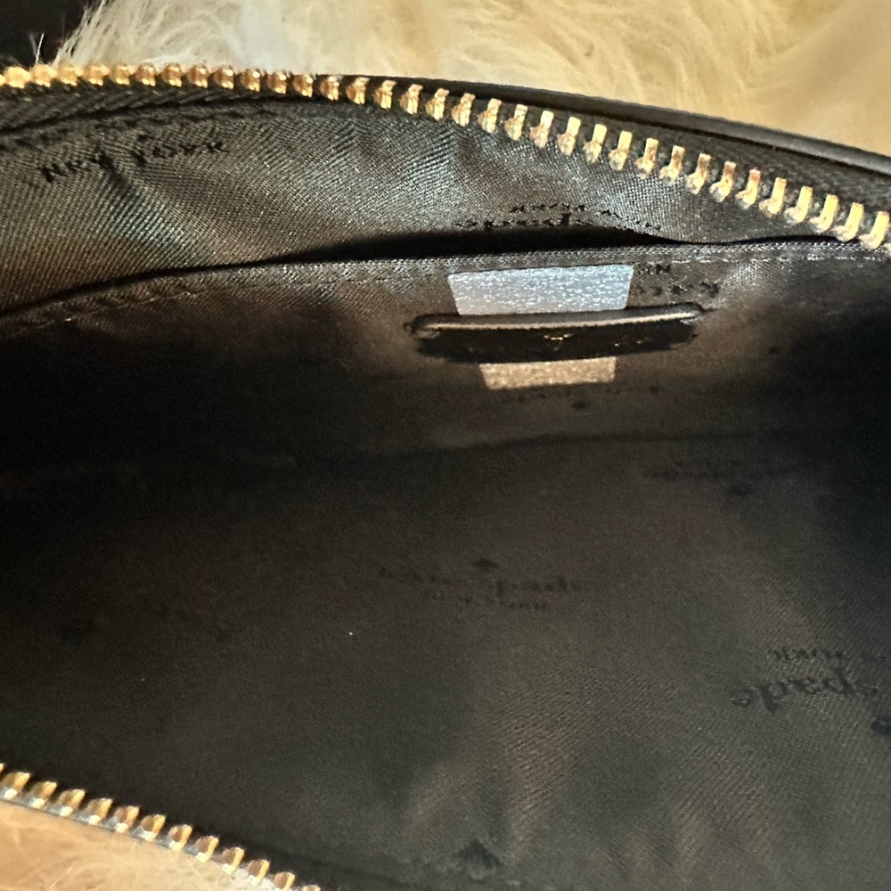 New!!Kate Spade Black Leather Crossbody Bag - Picture 5 of 6